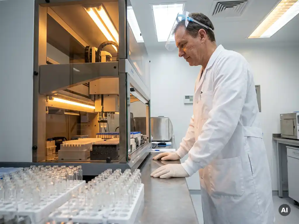 How do you train lab staff to work alongside automated systems?