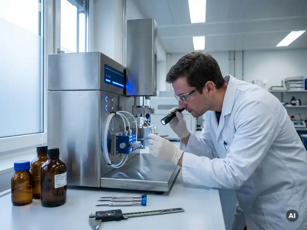 How do you maintain and service an automated sample preparation system?